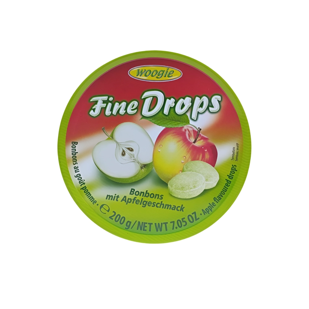 آبنبات ووگی فاین دراپس با طعم سیب Woogie مدل Fine Drops Apple Flavoured Drops